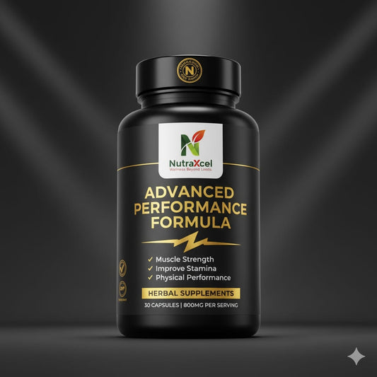 Nutraxcel Advanced Performance Formula – Herbal Supplement for Muscle Strength & Stamina – 30 Capsules (800mg)