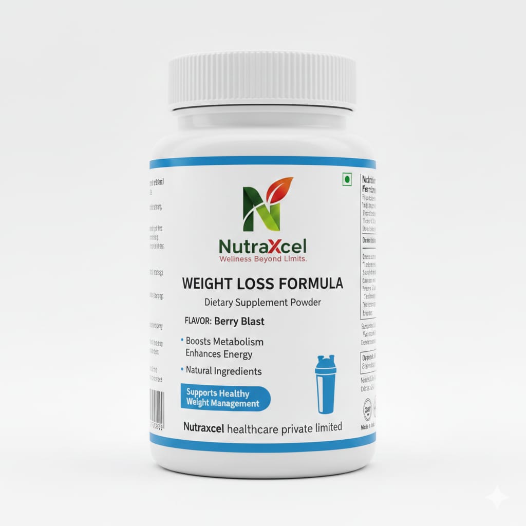 Nutraxcel Weight Loss Formula – Dietary Supplement Powder (Berry Blast Flavor)