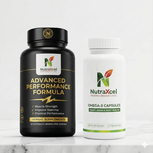 Nutraxcel Total Performance Stack: Advanced Formula + Premium Omega-3 Bundle